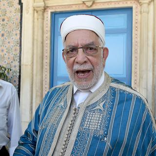 Abdelfattah Mourou, 71 ans, est le candidat du parti Ennahdha à la présidentielle tunisienne. [AFP - Fethi Belaid]