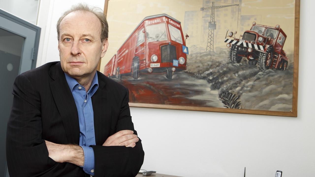 Yves Bouvier, dans son bureau à Genève le 27 mars 2015. [Keystone - Salvatore Di Nolfi]