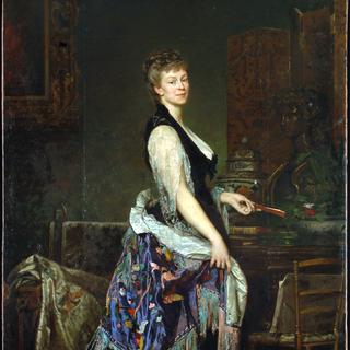 Portrait de la duchesse Castiglione par Edouard Théophile Blanchard. [MAHF - Francesco Ragusa]