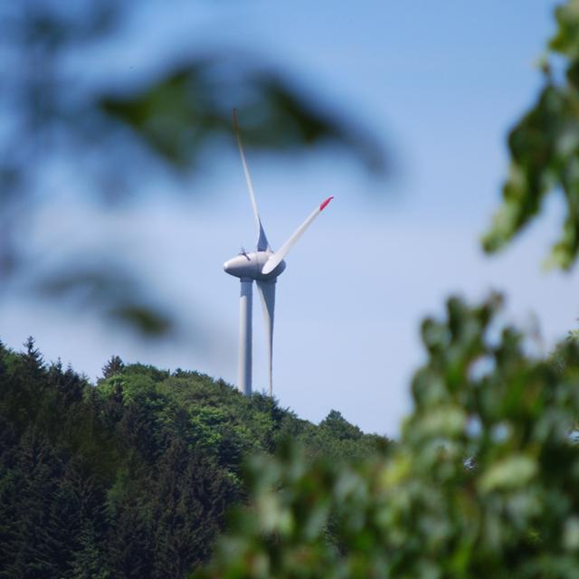 Une éolienne. [RTS - Gaël Klein]