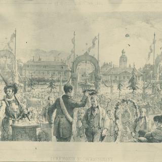 Le couronnement de François Bocion en 1851. [Confrérie des Vignerons]