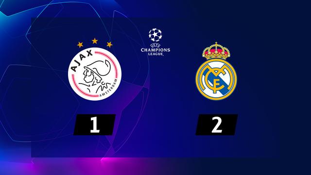 1-8e aller, Ajax Amsterdam - Real Madrid (1-2): le résumé de la rencontre