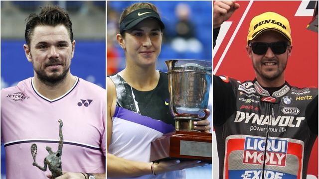 Stan Wawrinka, Belinda Bencic et Thomas Lüthi: trois Suisses qui ont animé le week-end. [Warnand/Zemlianichenko/Hanai]