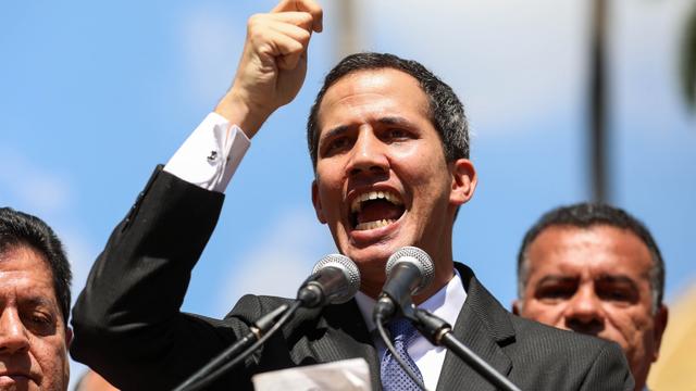 Juan Guaido, le 21 janvier. [EPA/Keystone - Cristian Hernandez]