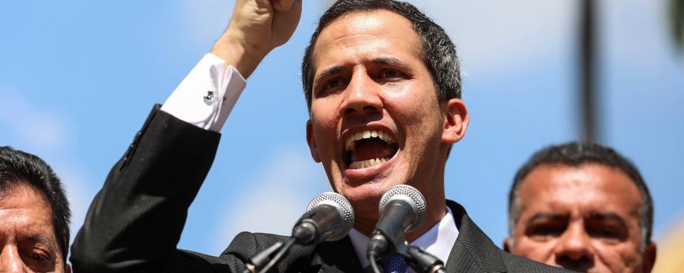 Juan Guaido, le 21 janvier. [EPA/Keystone - Cristian Hernandez]