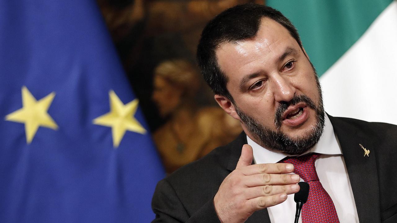 Le vice-Premier ministre et ministre de l'Intérieur italien Matteo Salvini. [Keystone/EPA - Riccardo Antimiani]