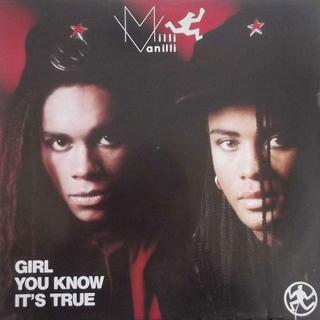 Pochette du titre "Girl you know it's true", interprété par Milli Vanilli. [Arista Records - DR]
