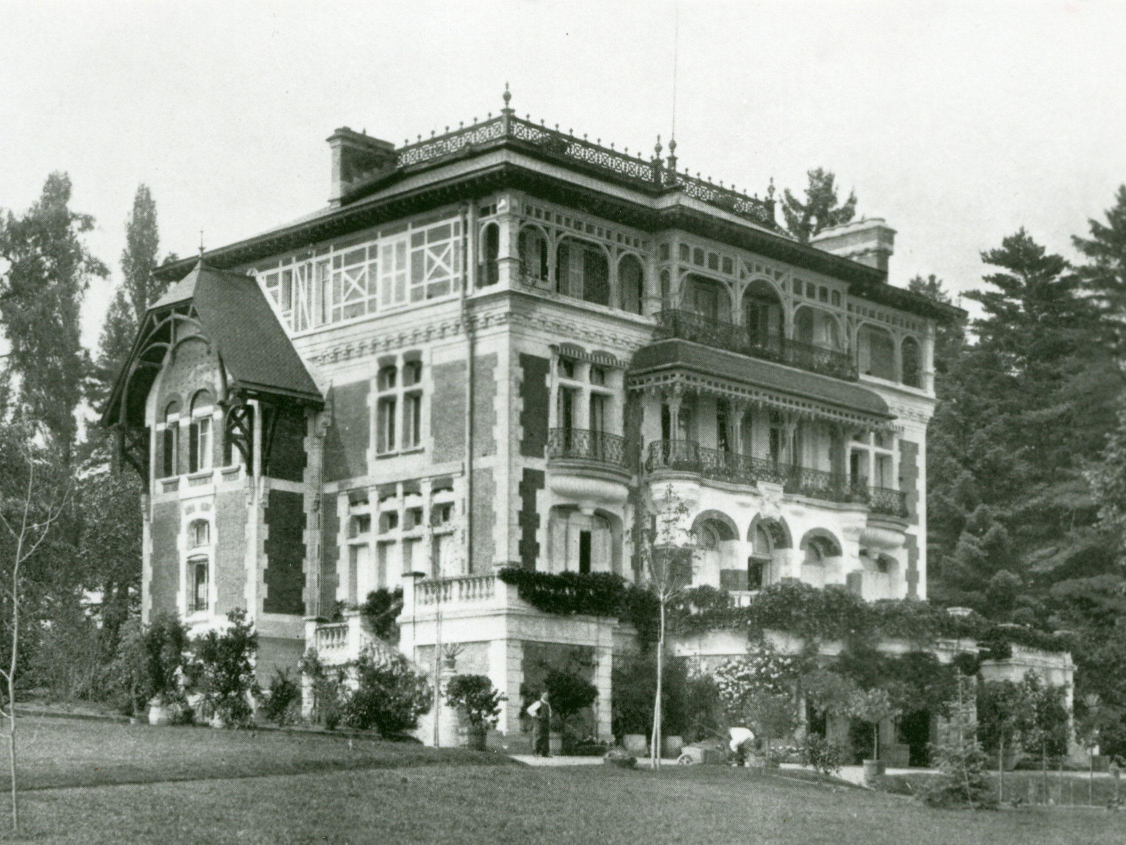 La propriété de Riond-Bosson à Tolochenaz, près de Morges, où Paderewski a vécu de 1897 à 1940. [Collections du Musée Paderewski de Morges]