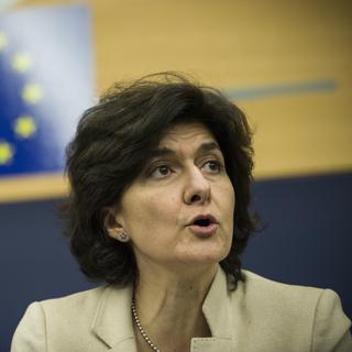 Sylvie Goulard, déjà sur la sellette pour les auditions des futurs membres de la Commission européennes. [DPA/AFP - Wiktor Dabkowski]
