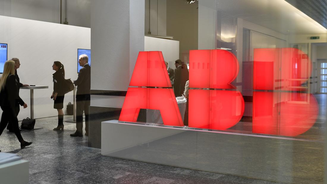 Le logo d'ABB. [Keystone - Walter Bieri]