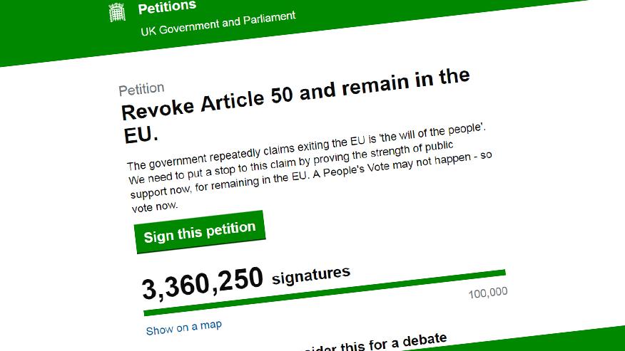 La pétition avait largement dépassé les 3 millions de signatures, vendredi dans l'après-midi.