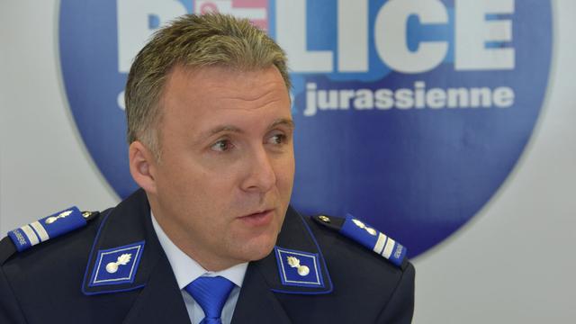 Damien Rérat, commandant de la Police cantonale jurassienne. [RTS - Gaël Klein]