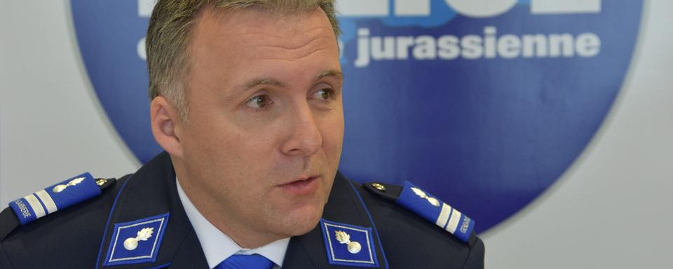 Damien Rérat, commandant de la Police cantonale jurassienne. [RTS - Gaël Klein]