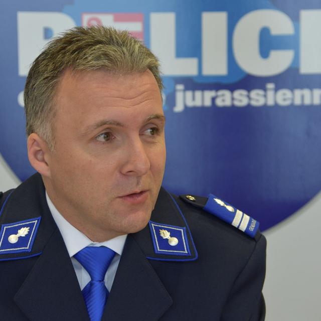 Damien Rérat, commandant de la Police cantonale jurassienne. [RTS - Gaël Klein]