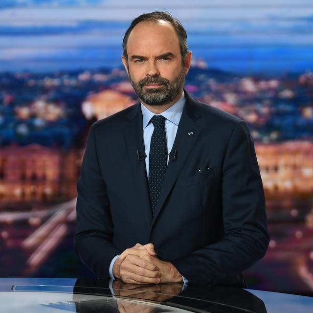 Edouard Philippe sur le plateau de TF1 a annoncé un renforcement de l'arsenal répressif contre les violences lors des manifestations des gilets jaunes. [AFP - Eric Feferberg/pool]