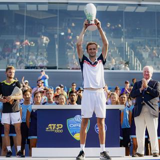 Le russe Daniil Medveded, vainqueur du tournoi de tennis des Masters de Cincinnati [AP/Keystone - John Minchillo]