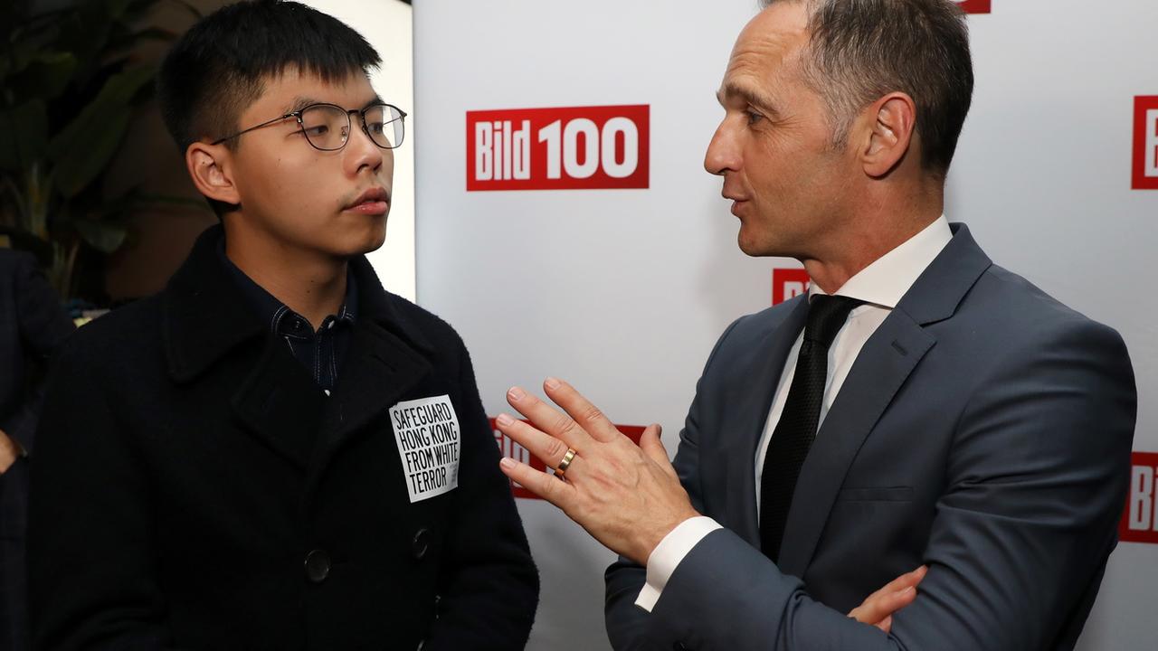 Le militant hongkongais Joshua Wong a rencontré le ministre allemand des Affaires étrangères Heiko Maas lors d'un événement organisé par BILD.