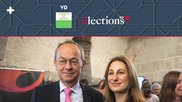 Olivier Français (PLR) et Adèle Thorens Goumaz (Les Verts) représenteront le canton de Vaud à Berne. [Keystone - Laurent Gillieron]