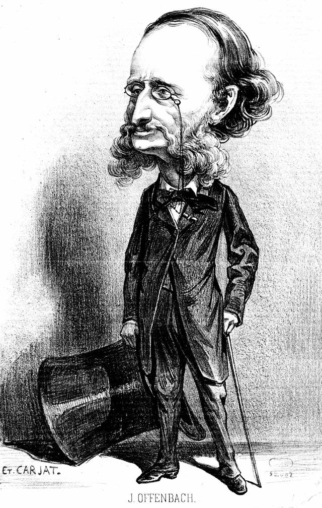 Une caricature du compositeur Jacques Offenbach (1819-1880) par Etienne Carjat. [AFP - Collection Roger-Viollet / Roger-Viollet]