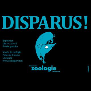 Le visuel de l'expositon "Disparus!" du Musée cantonal vaudois de zoologie.
Studio KO
Musée Zoologie Lausanne [Musée Zoologie Lausanne - Studio KO]
