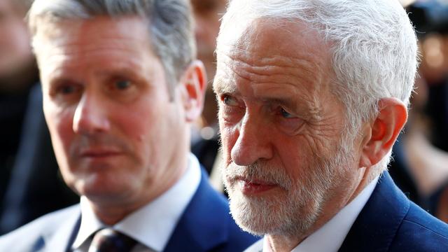 Le leader du parti travailliste britannique, Jeremy Corbyn, photographié ici à Bruxelles, le 21 février 2019. [REUTERS - Francois Lenoir]