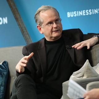 Lawrence Lessig, professeur de droit à Harvard, le 30 novembre 2017. [Getty Images/AFP - Monica Schipper]