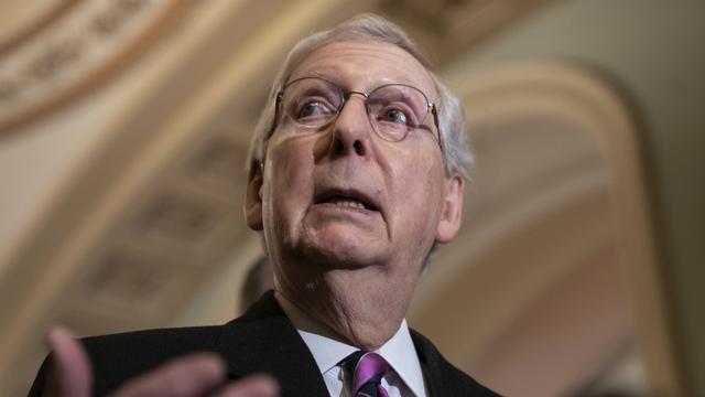 Le chef de la majorité républicaine au Sénat des Etats-Unis, Mitch McConnell. [AP - J. SCOTT APPLEWHITE]