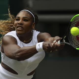 Serena Williams en 8eme de finale à Wimbledon. [AP-Keystone - Kirsty Wigglesworth]