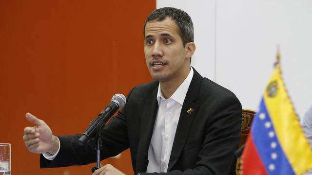 Juan Guaido à Salinas en Equateur, samedi 02.03.2019. [EPA/Keystone - Wladimir Torres]