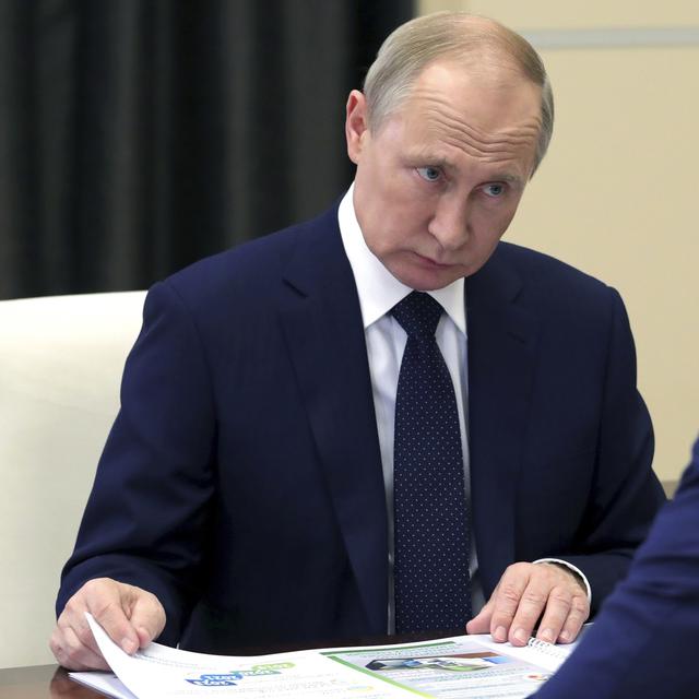 Vladimir Poutine. [Sputnik, Kremlin Pool Photo via AP/Keystone - Mikhail Klimentyev]