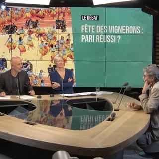 Débat entre Florence Millioud Henriques, journaliste du 24 heures, Antoine Duplan, journaliste au Temps et Thierry Raboud, journaliste de La Liberté. [RTS]