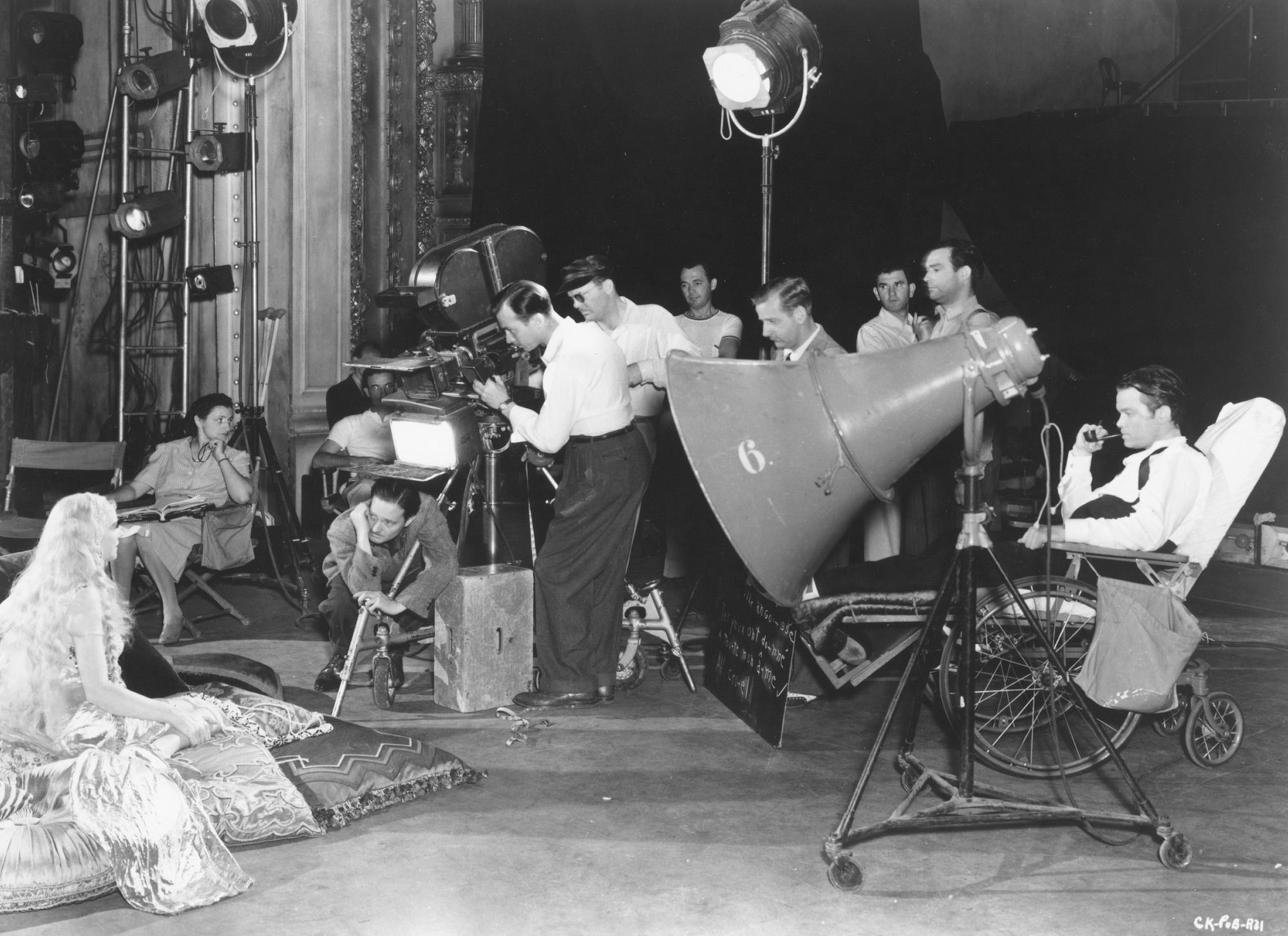 Sur le tournage du film "Citizen Kane" sorti en 1941. [AFP - Archives du 7eme Art / Photo12]
