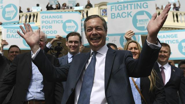 Rallye du parti du Brexit à Clacton on Sea. [PA via AP/Keystone - Joe Giddens]