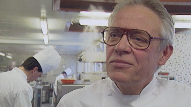 Frédy Girardet, chef de file des cuisiniers étoilés de Suisse romande.