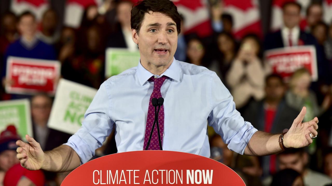 Le Premier ministre canadien Justin Trudeau s'exprime sur le climat, le 4 mars 2019 à Toronto. [The Canadian Press via AP - Frank Gunn]