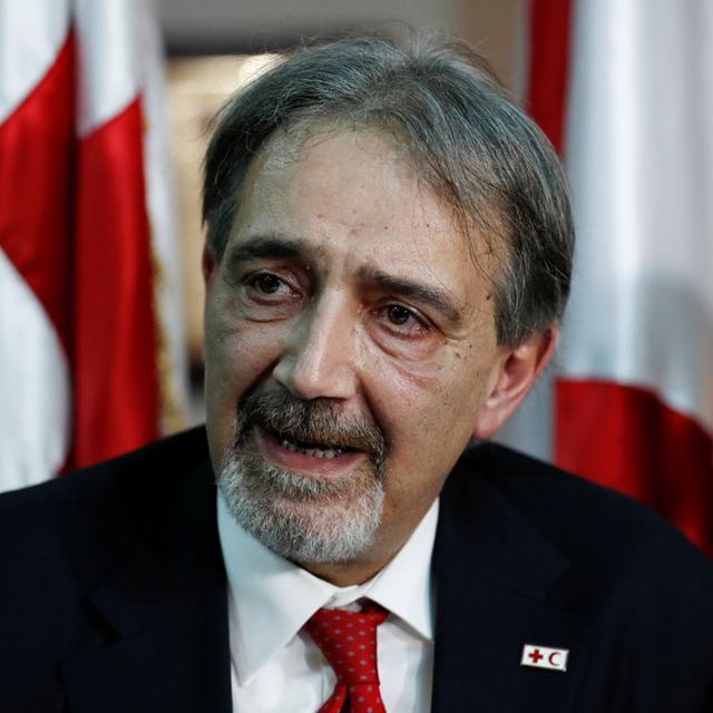 Francesco Rocca, président de la Fédération internationale des sociétés de la Croix-Rouge et du Croissant-Rouge (IFRC). [Reuters - Carlos Garcia Rawlins]