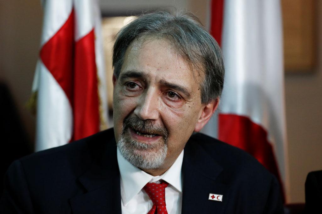 Francesco Rocca, président de la Fédération internationale des sociétés de la Croix-Rouge et du Croissant-Rouge (IFRC). [Reuters - Carlos Garcia Rawlins]