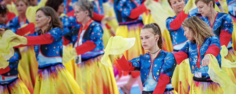 La première de la Fête des vignerons aura lieu le 18 juillet. [Keystone - Valentin Flauraud]