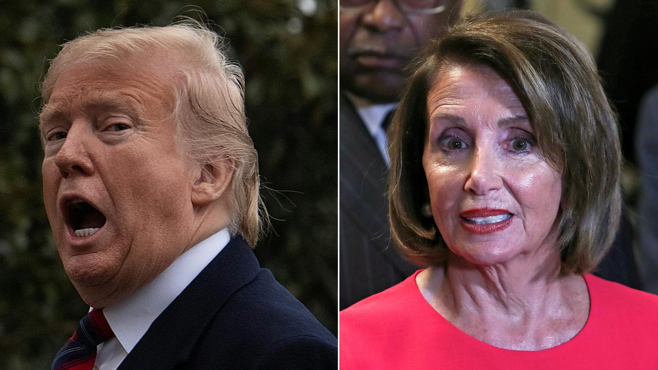 Donald Trump (gauche) et Nancy Pelosi (droite), tous deux photographiés en janvier 2019. [AFP - JIM WATSON, ALEX EDELMAN]