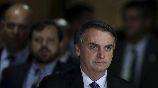 Le président brésilien Jair Bolsonaro photographié le 8 avril 2019. [AP/Keystone - Eraldo Peres]