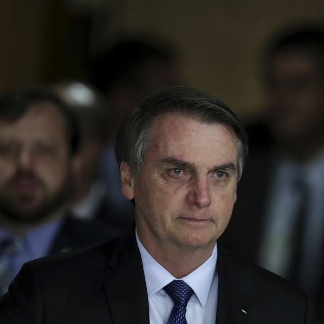 Le président brésilien Jair Bolsonaro photographié le 8 avril 2019. [AP/Keystone - Eraldo Peres]