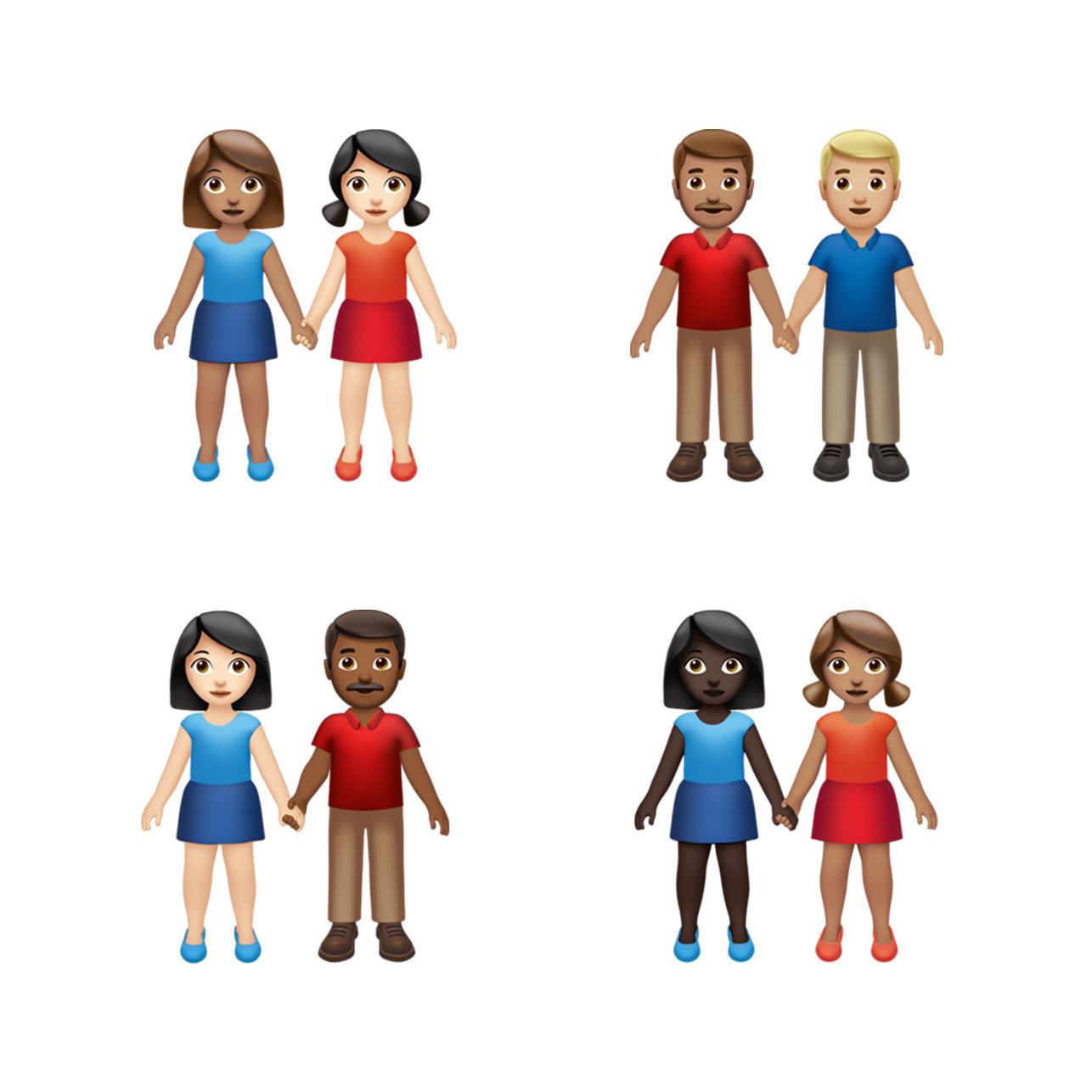 Selon Apple, les émojis actualisés "favorisent l'inclusion et la diversité". [Apple]