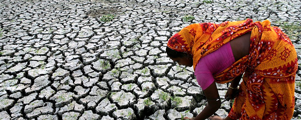 Le réchauffement provoque événements climatiques extrêmes comme des sécheresses. [EPA/Keystone - Piyal Adhikary]