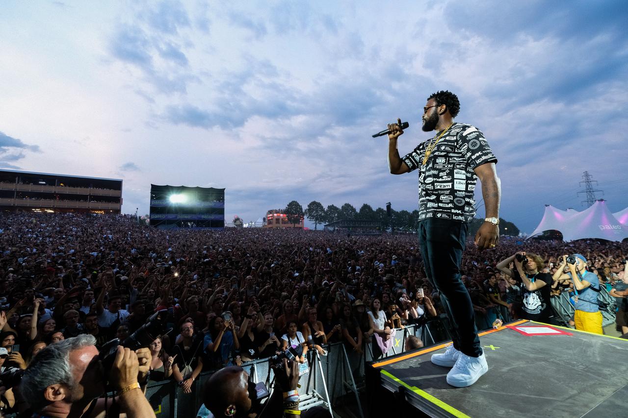 Le rappeur belge Damso au Paléo Festival de Nyon, le 26 juillet 2019. [Paléo 2019 - Laurent Reichenbach]