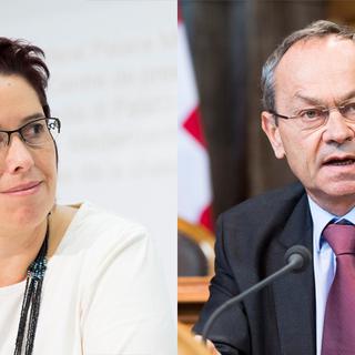 Isabelle Chevalley, conseillère nationale (Vert'libérale/VD), et Olivier Français, conseiller aux Etats (PLR/VD).