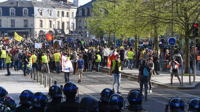 Le 20ème acte des gilets jaunes à Bordeaux sous haute surveillance [AFP - Mehdi Fedouach]