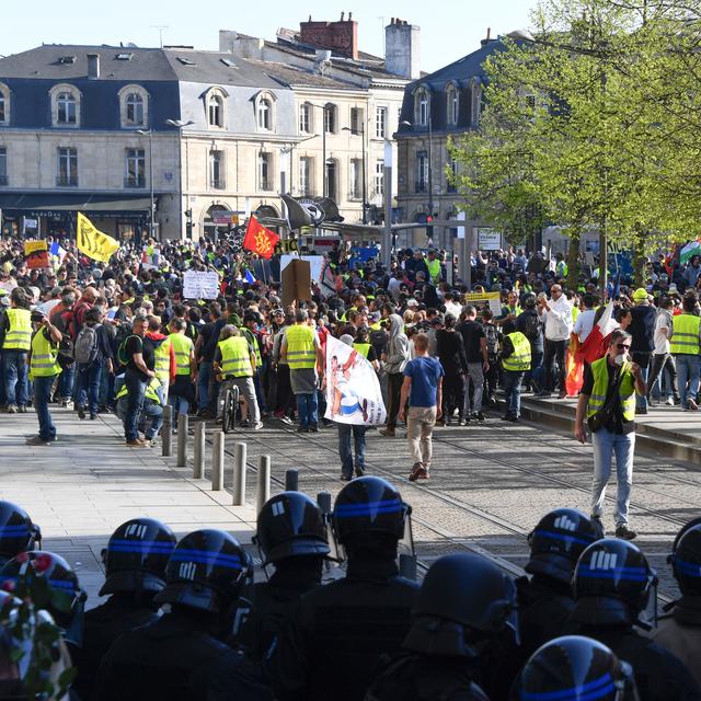 Le 20ème acte des gilets jaunes à Bordeaux sous haute surveillance [AFP - Mehdi Fedouach]