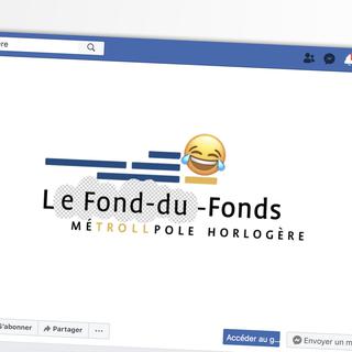Faux logo pirate de La Chaux-de-Fonds sur Facebook. [RTS]