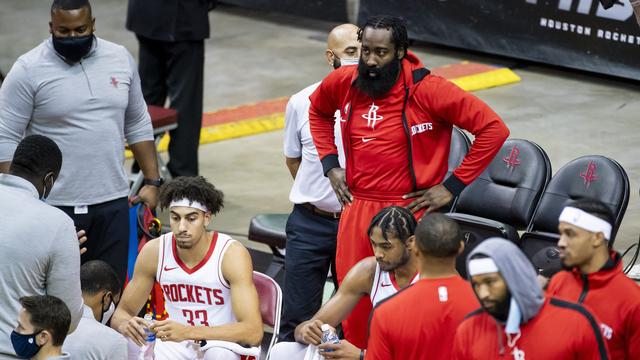 James Harden et ses coéquipiers des Rockets peuvent affronter Portland ce samedi. [Mark Mulligan]