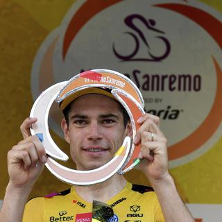 Le cycliste belge Wout Van Aert a remporté le Milan-San Remo. [AP/Keystone - Gian Mattia D'Alberto]